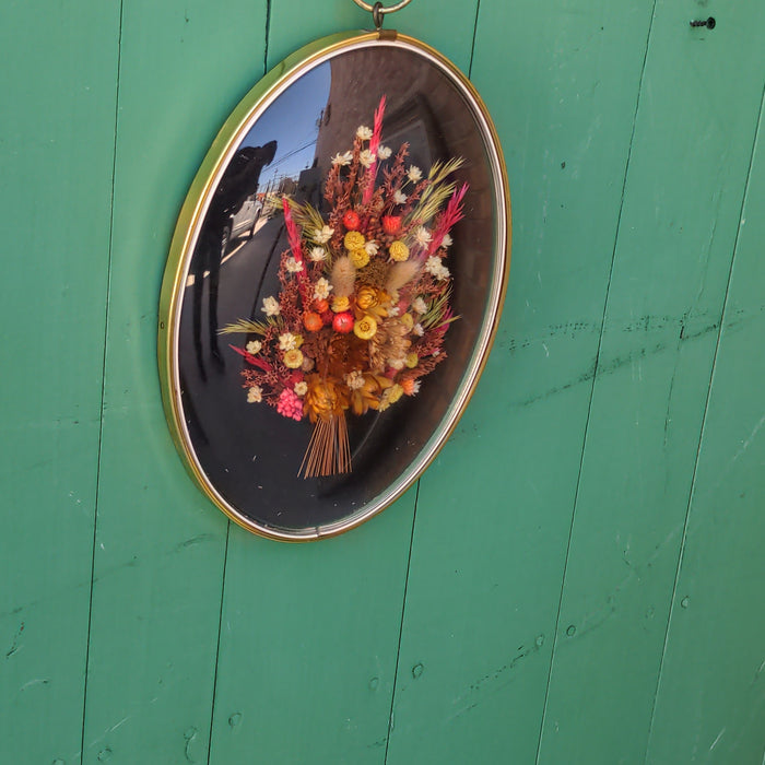 VINTAGE DRIED FLORAL SHADOW BOX