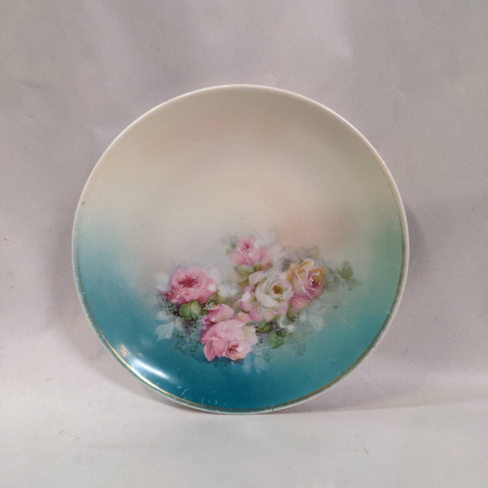 HAND PAINTED FLORAL PLATE