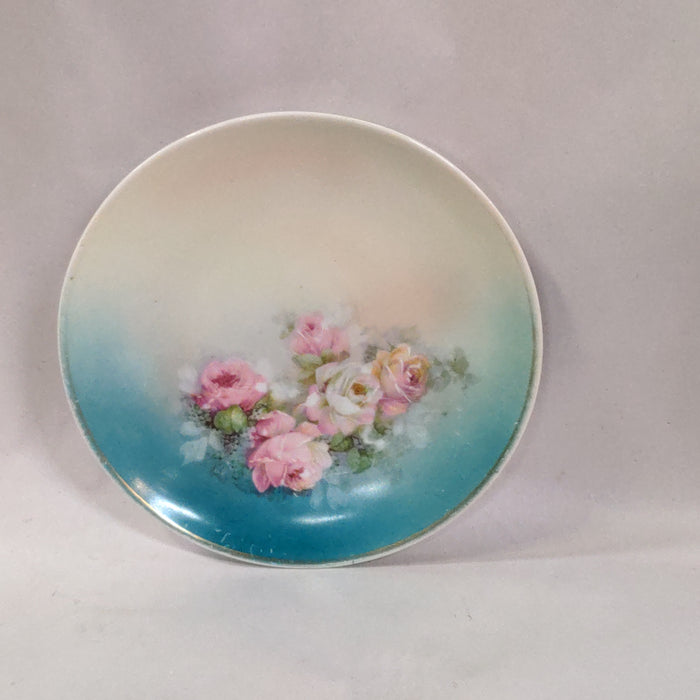 HAND PAINTED FLORAL PLATE