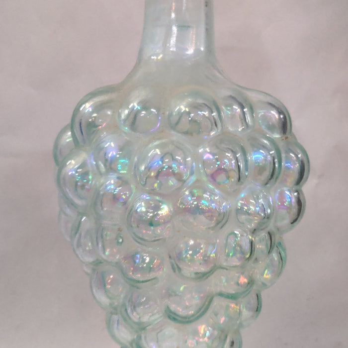 CLEAR KNOBBY GLASS VASE