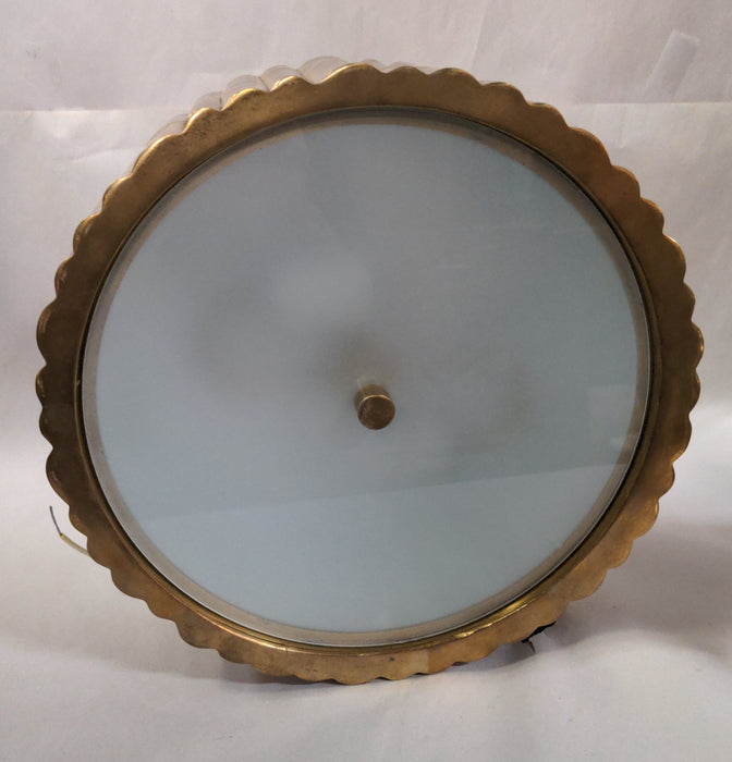 BRASS FAUX BAMBOO CEILING LIGHT