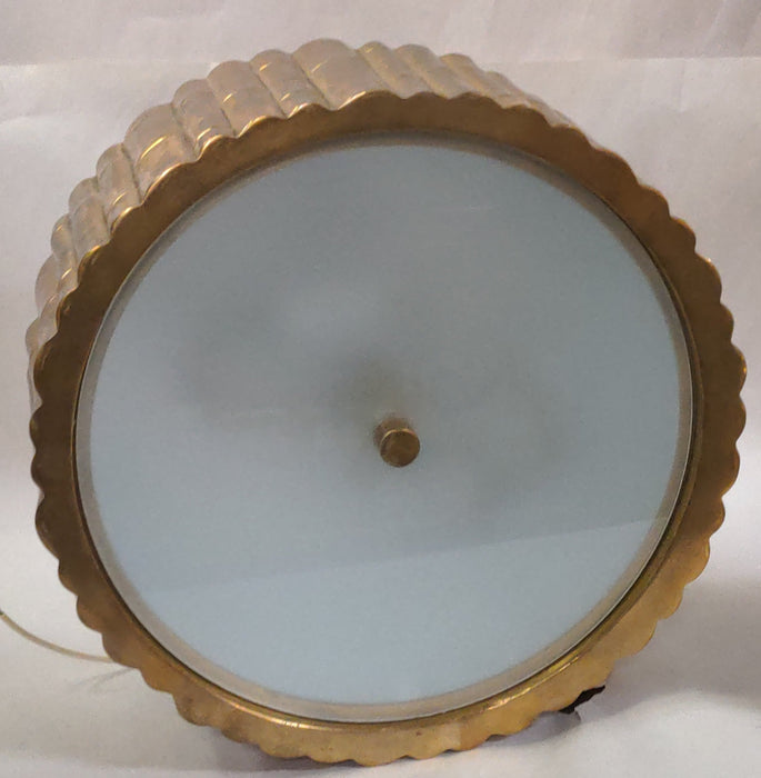 BRASS FAUX BAMBOO CEILING LIGHT