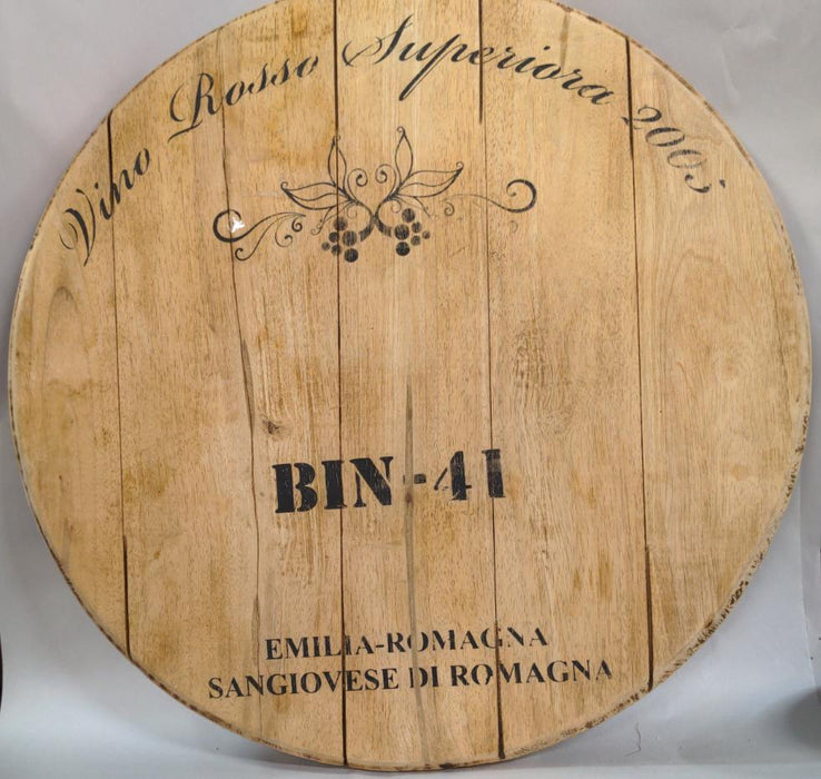 WINE BARREL TOP LAZY SUSAN