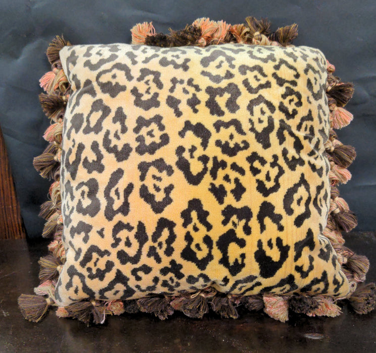 LEOPARD PRINT PILLOW AS FOUND