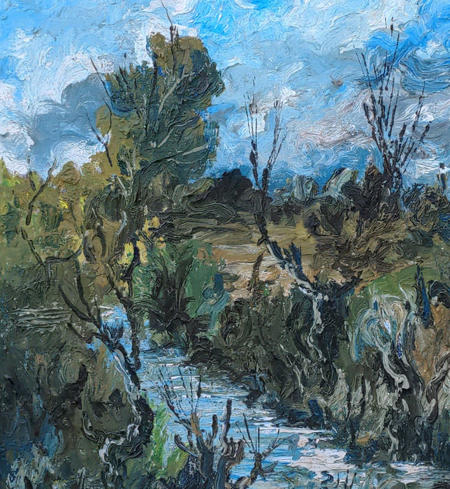 IMPRESSIONIST LANDSCAPE OIL PAINTING