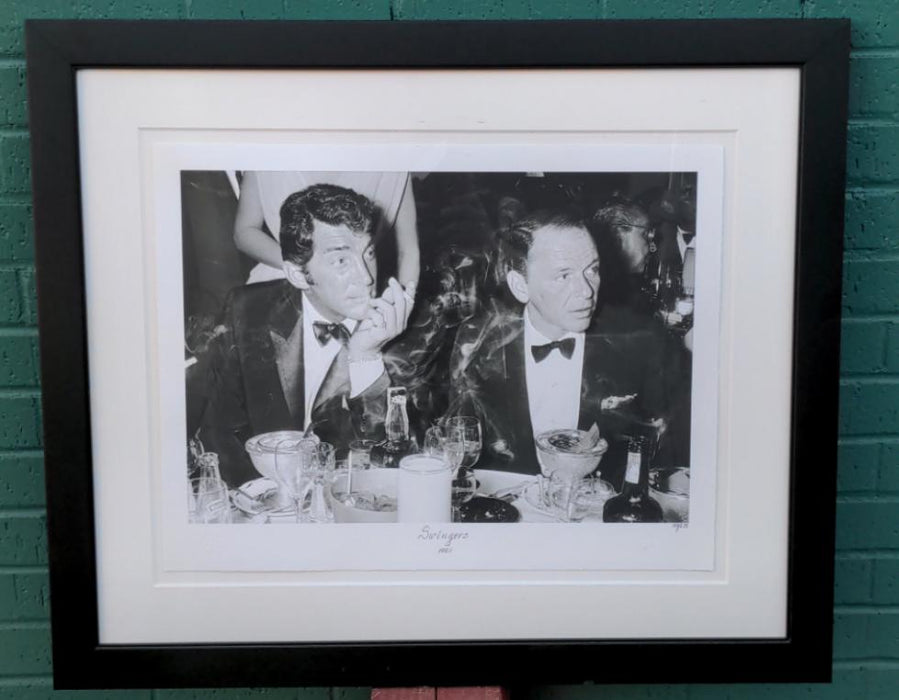 FRAMED/NUMBERED PHOTO OF SINATRA & DEAN MARTIN "THE SWINGERS 1961"