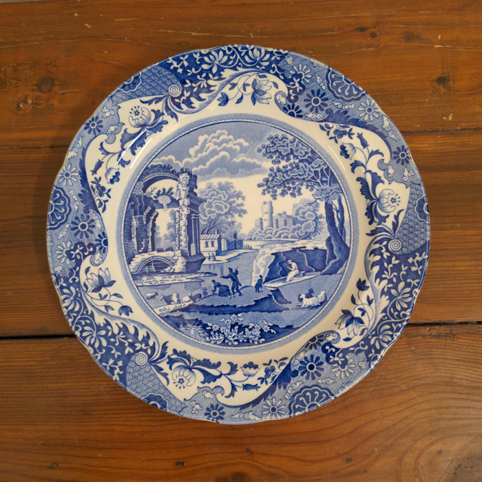 VINTAGE BLUE AND WHITE SPODE DINNER PLATE