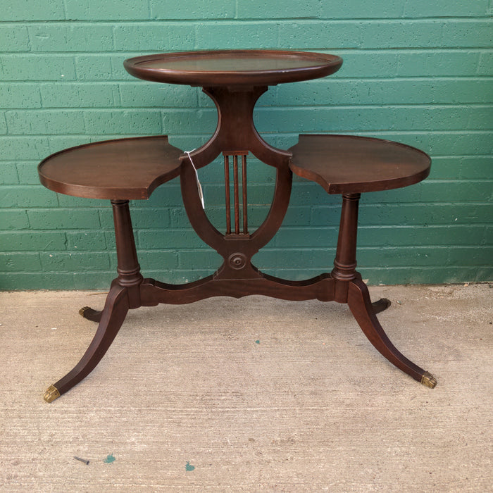 DUNCAN PHYFE 3 TIER MAHOGANY STAND