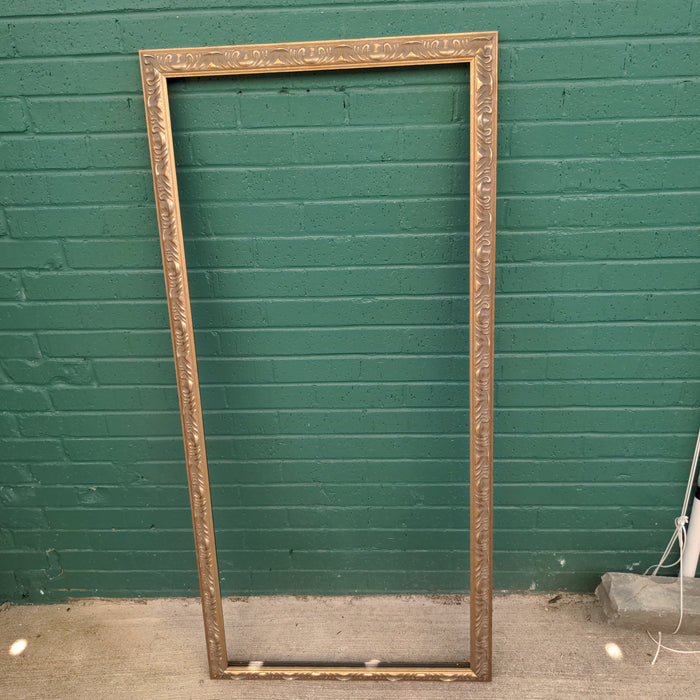 CARVED SILVER AND GOLD VERTICAL FRAME