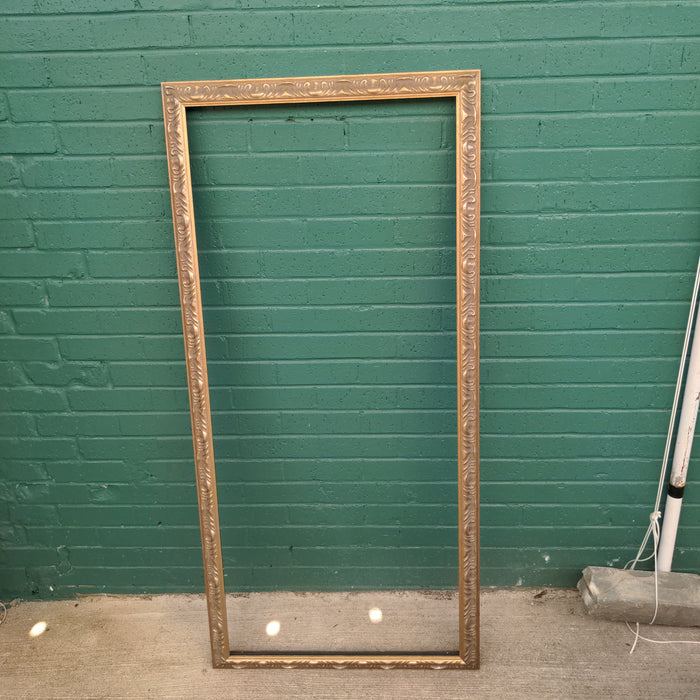 CARVED SILVER AND GOLD VERTICAL FRAME