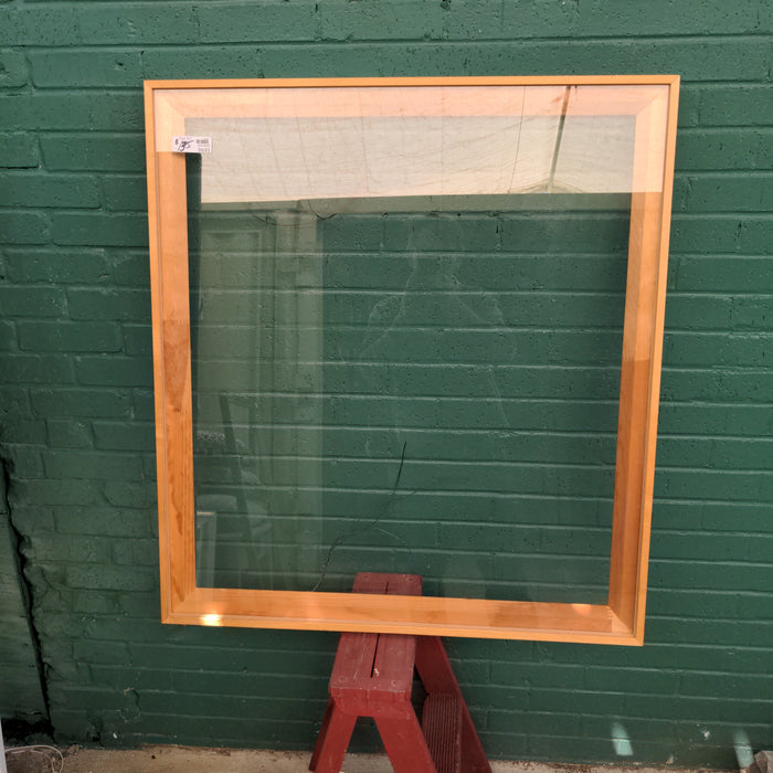 MODERN LIGHT WOOD FRAME WITH PLEXIGLASS