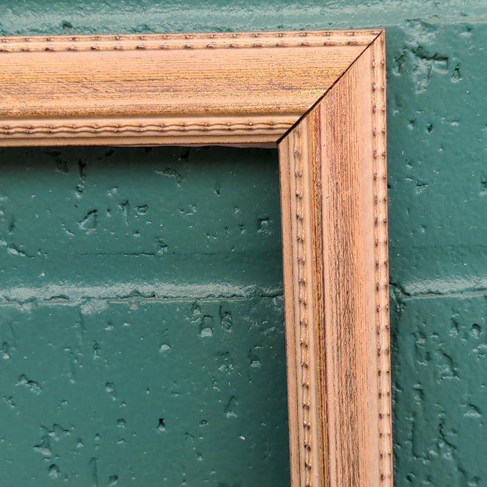 SMALL BROWN WASH FRAME WITH BEADING