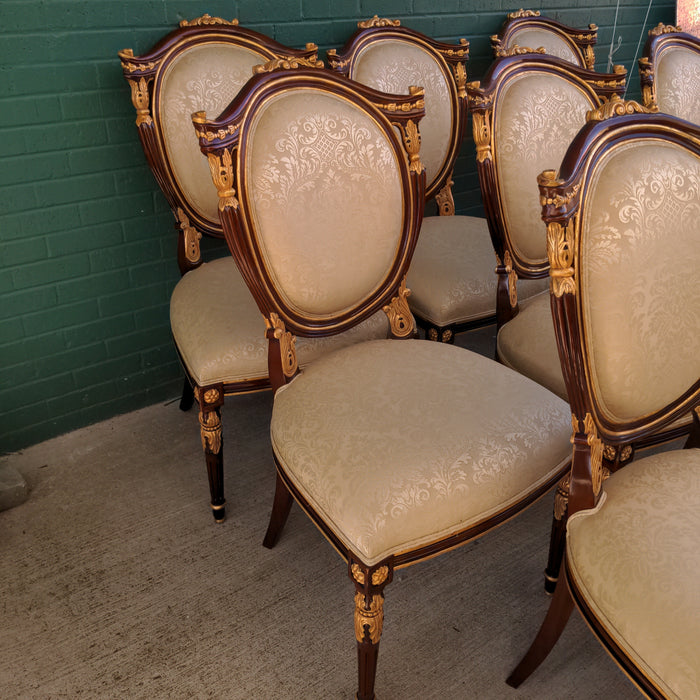 SET OF 8 LOUIS XVI STYLE DINING CHAIRS