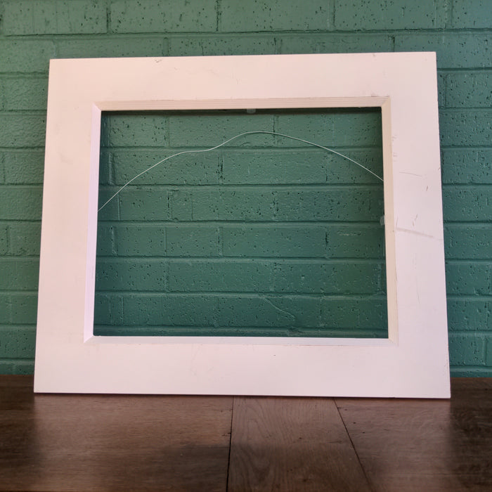 WHITE PAINTED FRAME AS FOUND