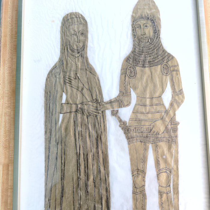 LARGE GOLD RUBBING SIGNED