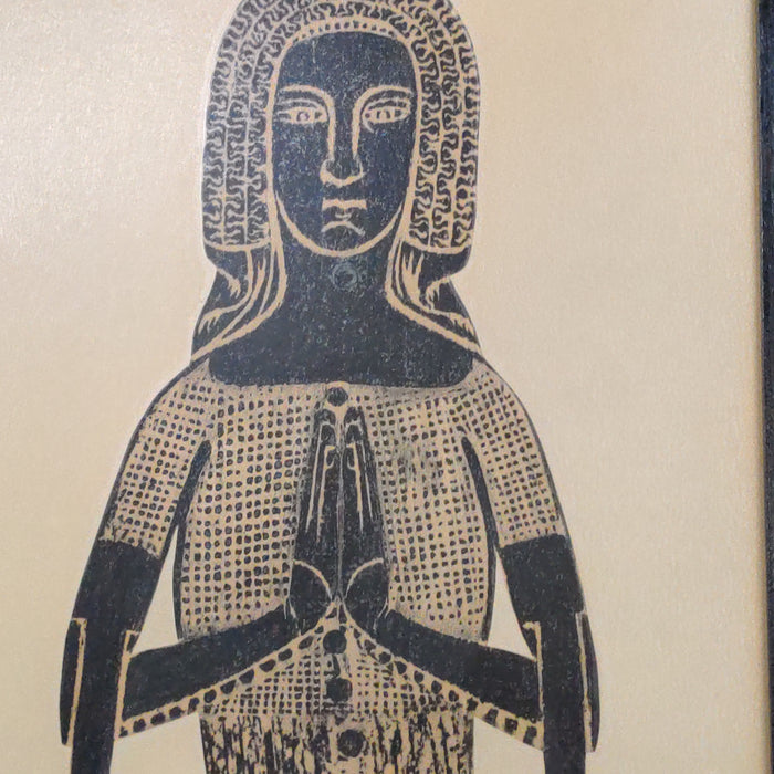 PAIR OF TALL RUBBINGS