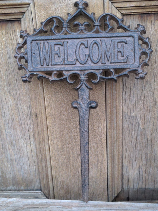 IRON WELCOME SIGN
