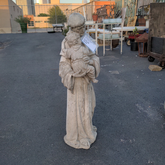 CONCRETE SAINT ANTHONY WITH CHRIST CHILD