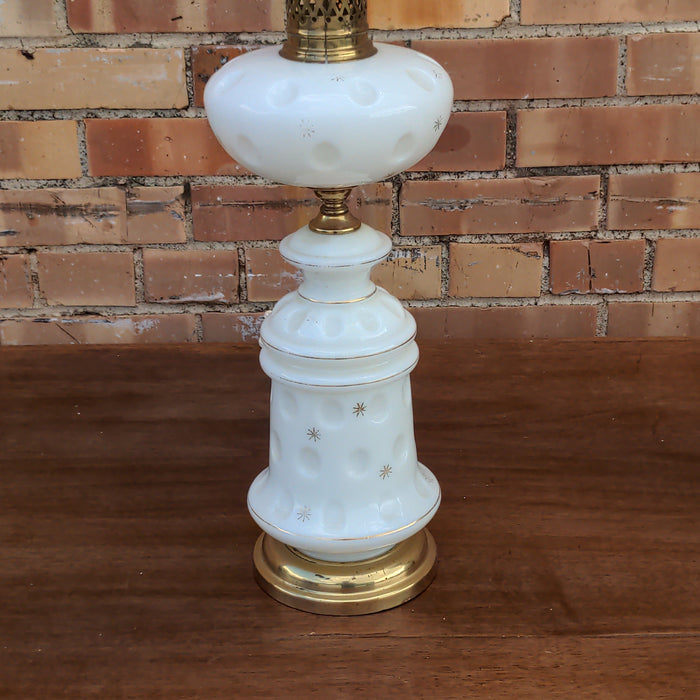 AMERICAN HURRICANE STYLE LAMP WITH CLEAR GLASS SHADE-ELECTIFIED