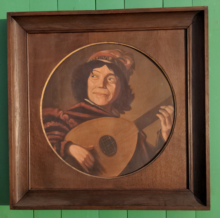 OIL PAINTING  OF A BARD