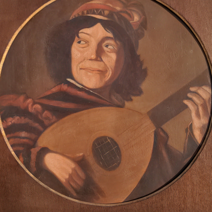 OIL PAINTING  OF A BARD