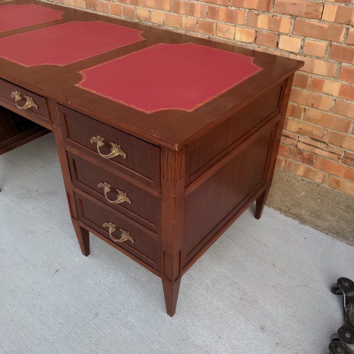 DIRECTOIRE DESK WITH LEATHER TOP