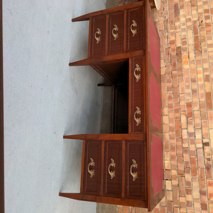 DIRECTOIRE DESK WITH LEATHER TOP