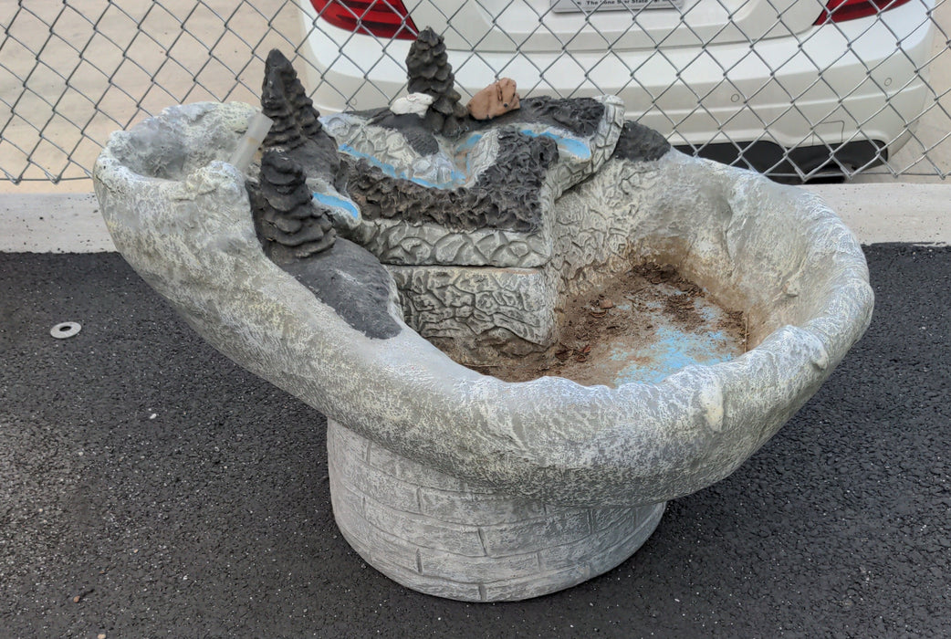 CONCRETE FOUNTAIN AS FOUND