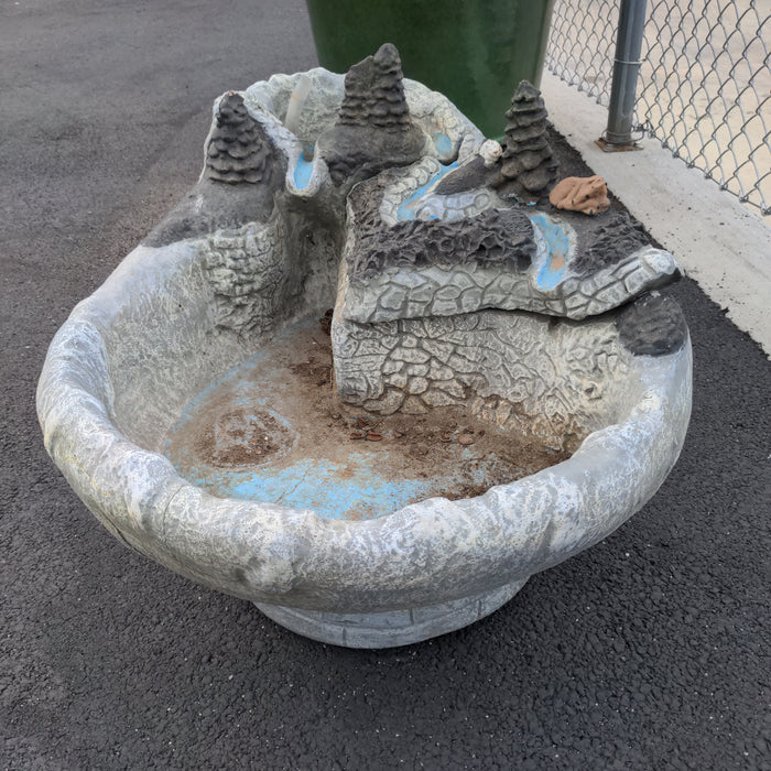 CONCRETE FOUNTAIN AS FOUND