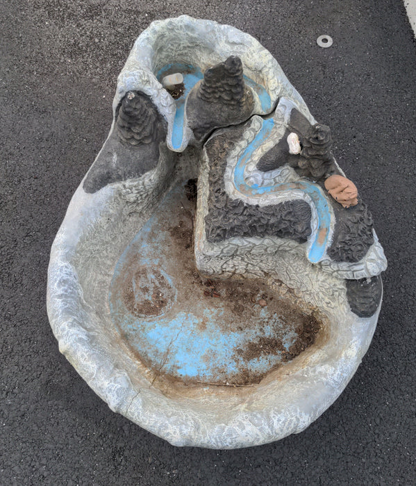 CONCRETE FOUNTAIN AS FOUND
