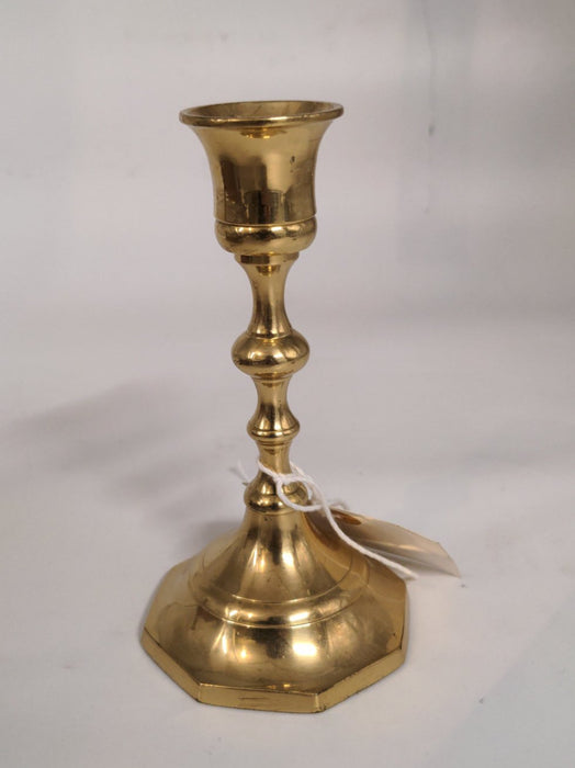 BRIGHT SMALL BRASS CANDLE STAND