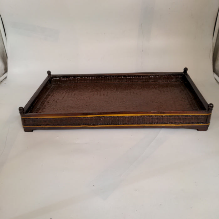 WOVEN CANE TRAY