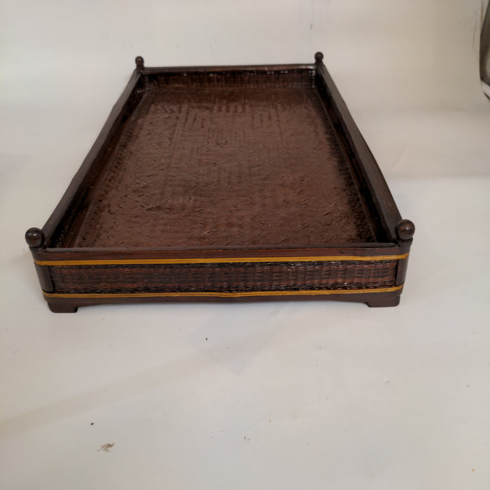 WOVEN CANE TRAY