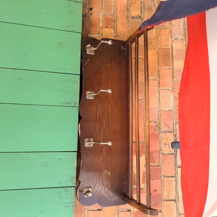 DUTCH OAK HAT SHELF AS FOUND