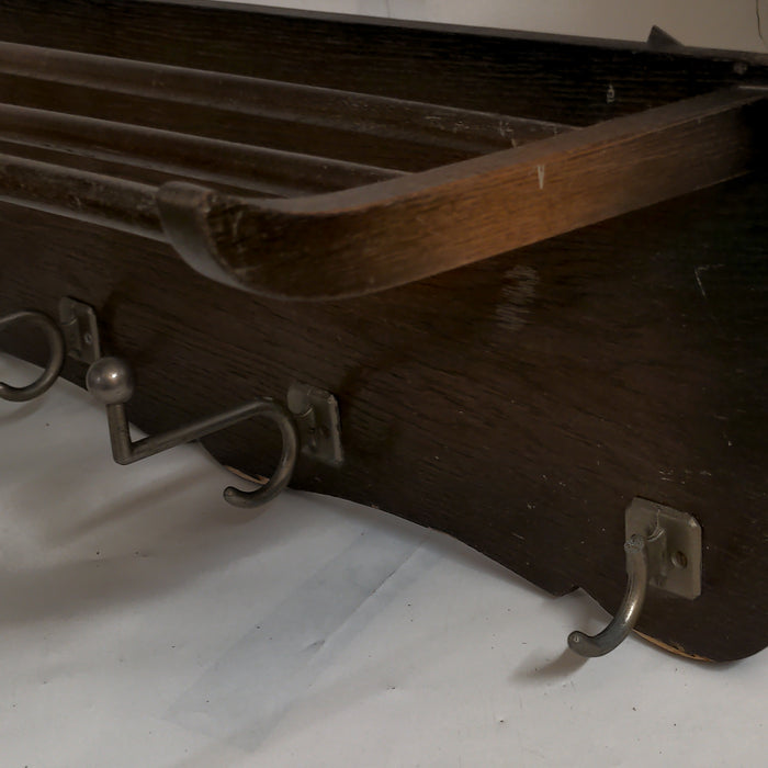 DUTCH OAK HAT SHELF AS FOUND