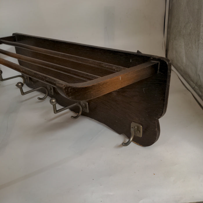 DUTCH OAK HAT SHELF AS FOUND