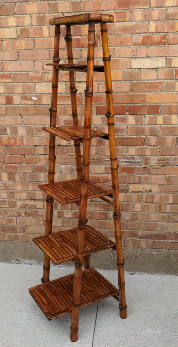 BAMBOO LADDER SHELF