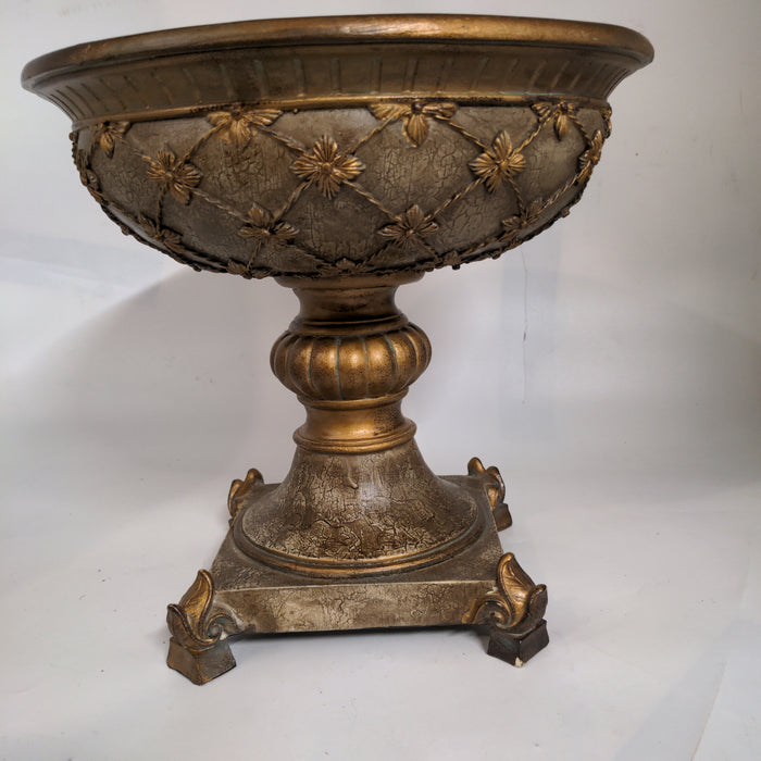 GOLD & BRONZE RESIN COMPOTE AS FOUND
