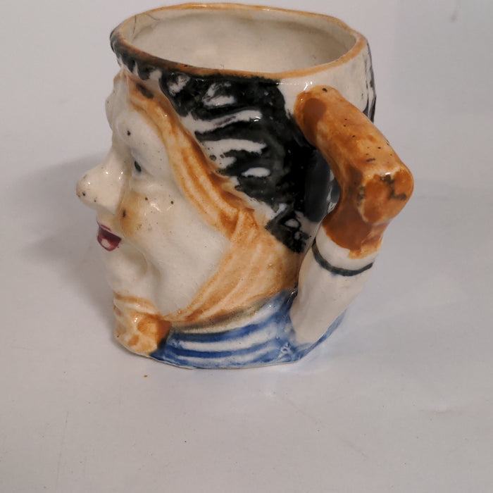 SMALL OLD LADY TOBY MUG MADE IN OCCUPIED JAPAN