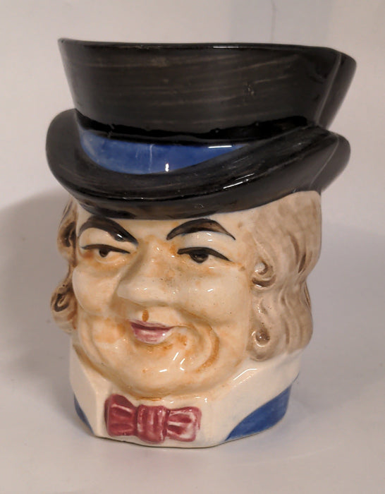 GENTLEMAN AND BLACK TOP HAT TOBY MUG MADE IN JAPAN