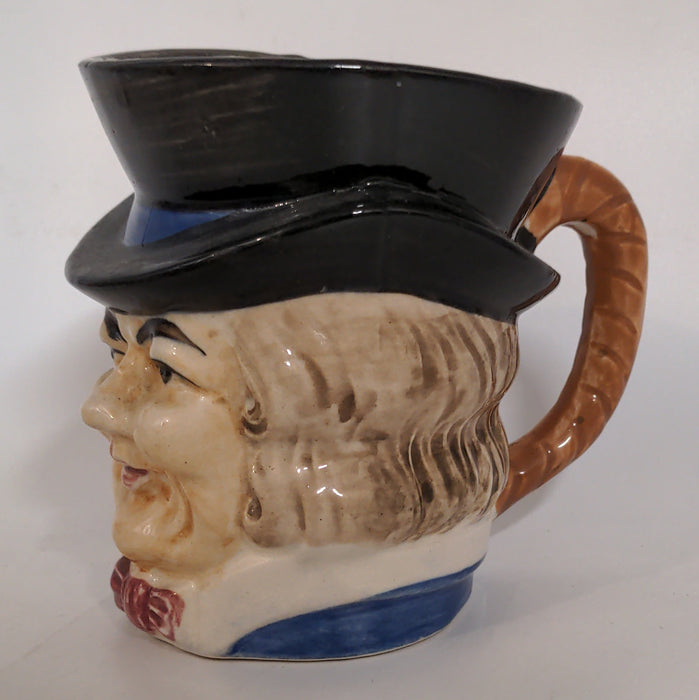 GENTLEMAN AND BLACK TOP HAT TOBY MUG MADE IN JAPAN