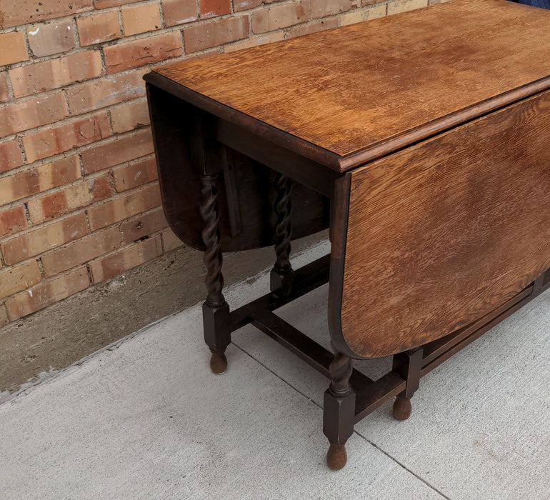 BARLEY TWIST DROP LEAF TABLE