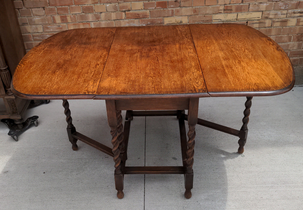 BARLEY TWIST DROP LEAF TABLE