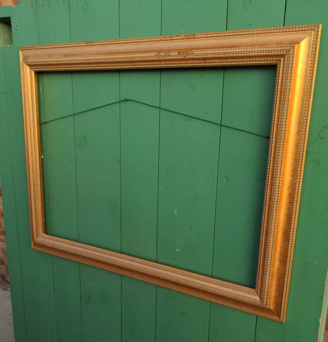 LARGE BRIGHT GOLD CONVEX FRAME