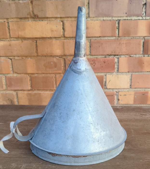 SMALL GALVANIZED TIN FUNNEL