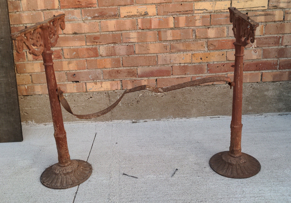 ANTIQUE CAST IRON TABLE BASE