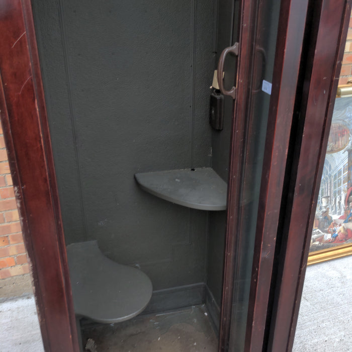 MAHOGANY FINISH PHONE BOOTH