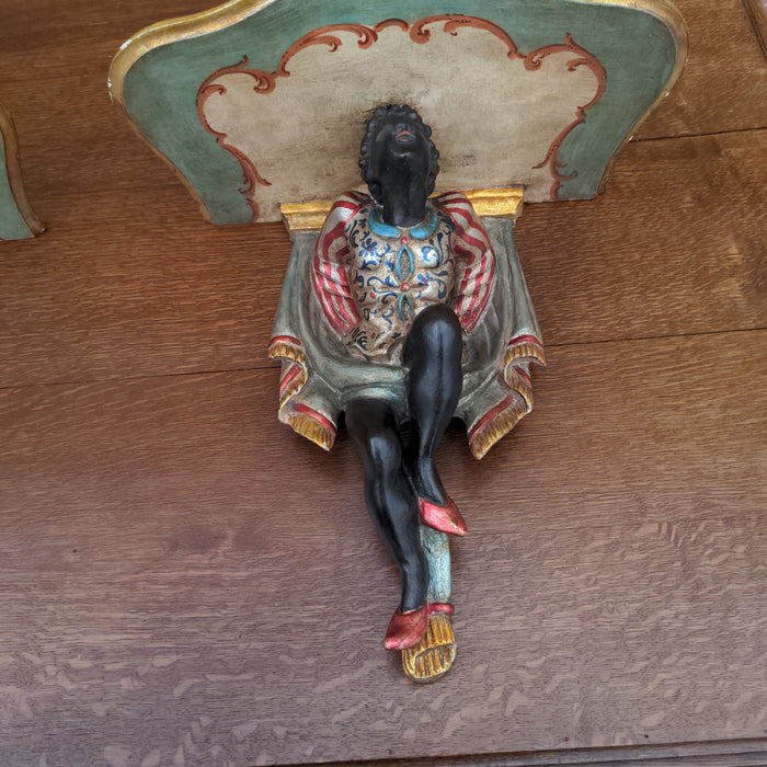 PAIR OF BLACKAMOOR SHELVES