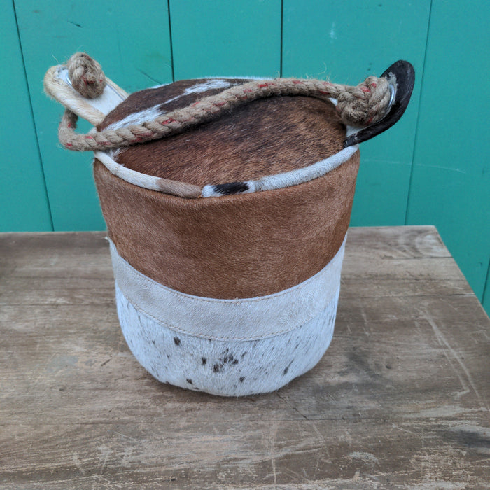 COWHIDE DOOR STOP