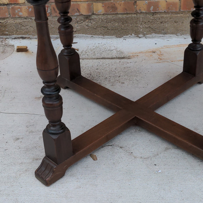 AMERICAN KITTINGER OCTAGONAL WALNUT OCCASIONAL TABLE